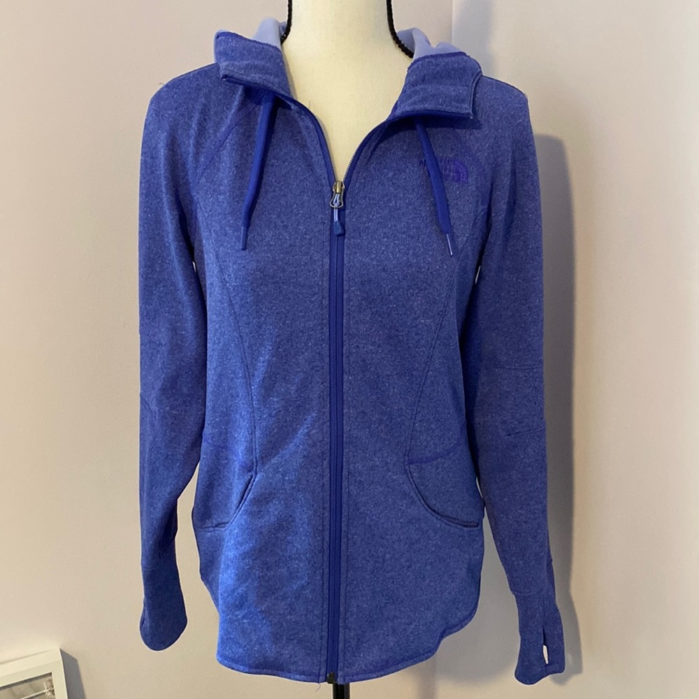 The North Face purple hoodie